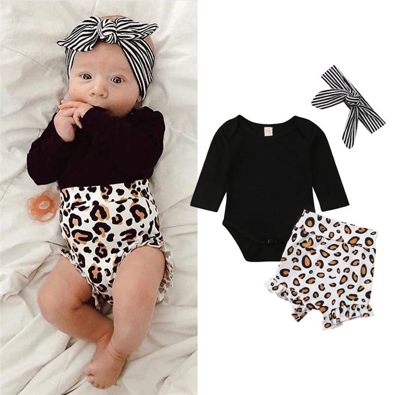 Leopard print baby girl clothes best sale