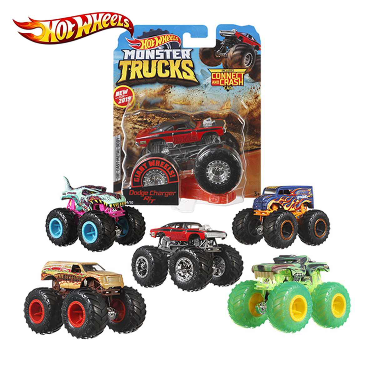 HOTWHEELS deals Smash Squad Monster Trucks