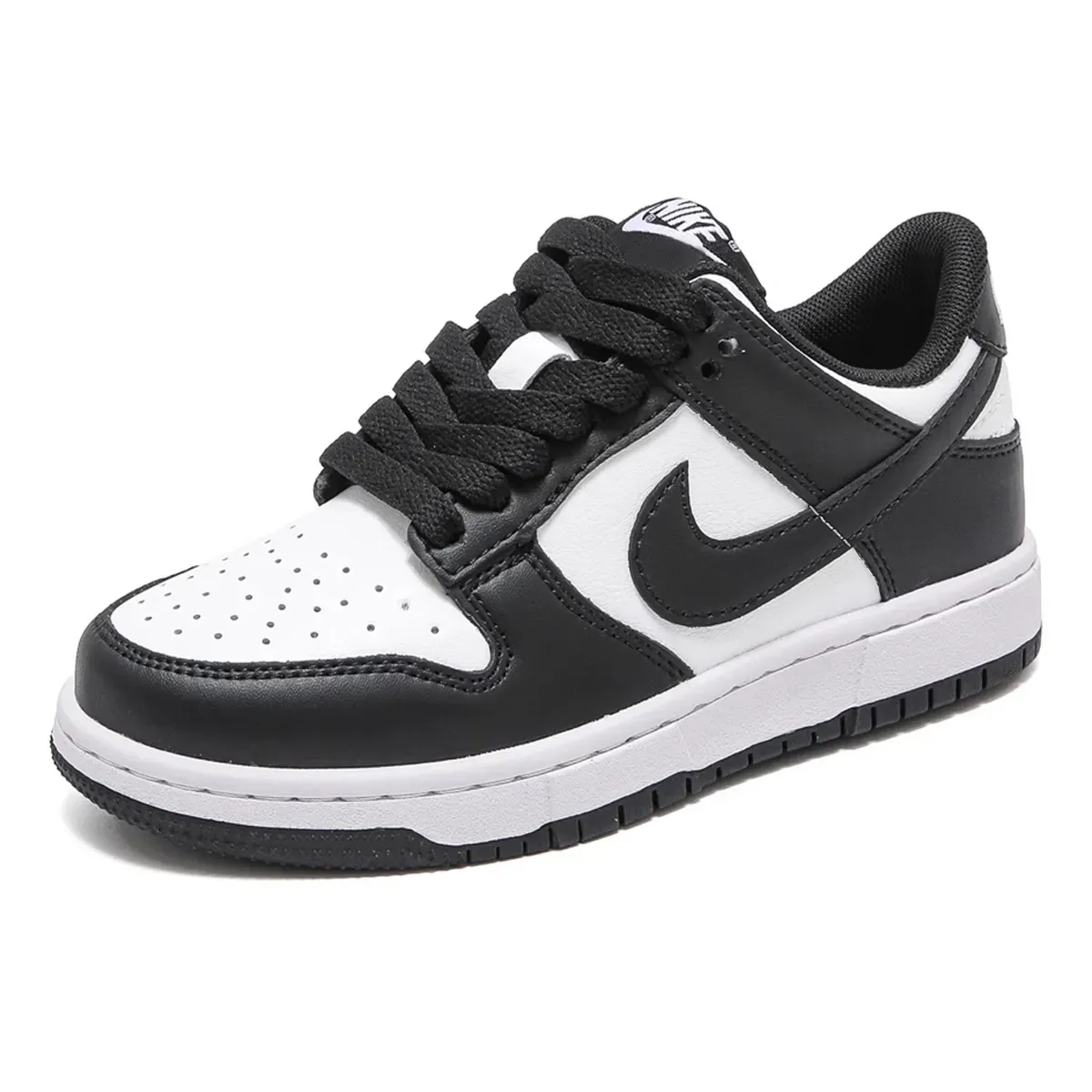 Black and white nikes kids online